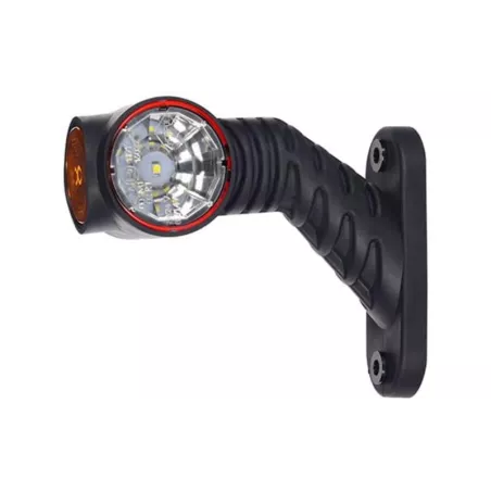 Triple Outline Marker Light, With Long Oblique Arm (LED) White - Orange - Red 12 / 24V Right