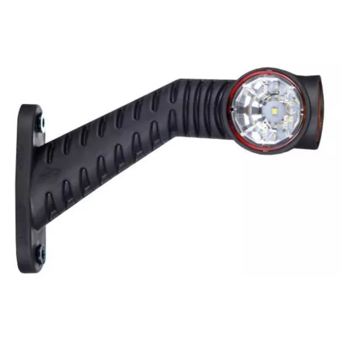 Triple Outline Marker Light, With Long Oblique Arm (LED) White - Orange - Red 12 / 24V Left