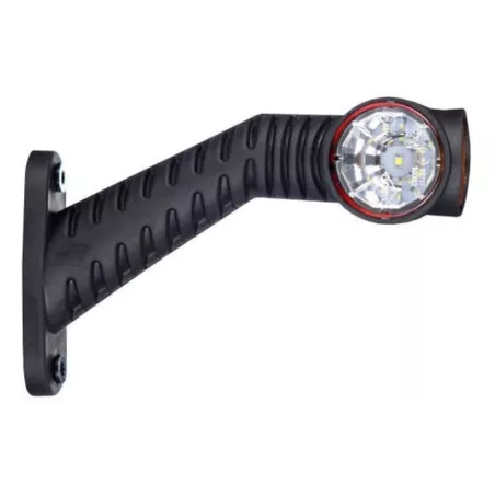 Triple Outline Marker Light, With Long Oblique Arm (LED) White - Orange - Red 12 / 24V Left