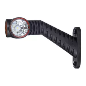 Lampa Obrysowa Na Wysięgniku Ukośnym Długim Trójfunkcyjna z Odbłyśnikiem (LED) Biało - Pomarańczowo - Czerwony Prawa