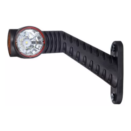 Luz de Gálibo Triple En Brazo Inclinado, Largo (LED) Blanca - Amarilla - Roja 12 / 24V Derecho