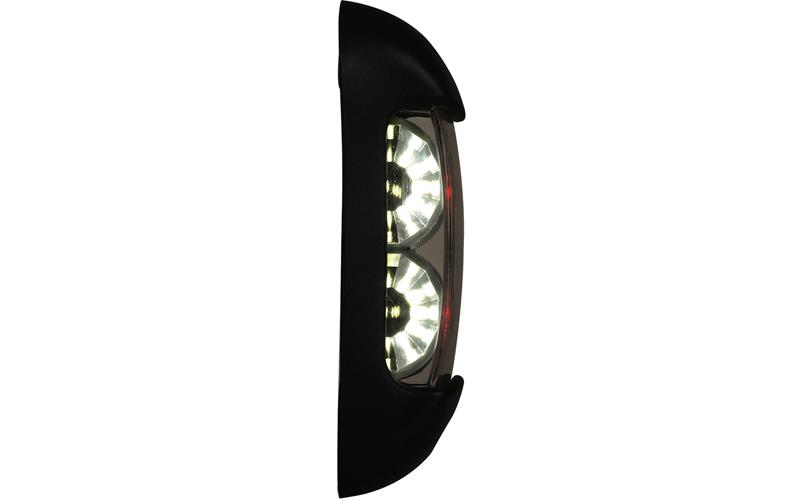 Seitenmarkierungsleuchte (LED) Weiß - Rot 12 / 24V Universal