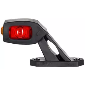 Three-function Marker Lamp With Short Angled Arm (LED) White - Orange - Red 12 / 24V Left