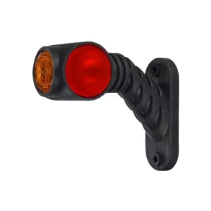 Triple Outline Marker Light, With Short Oblique Arm (LED) White - Orange - Red 12 / 24V Left