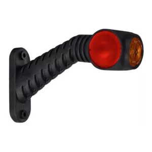 Triple Outline Marker Light, With Long Oblique Arm (LED) White - Orange - Red 12 / 24V Right