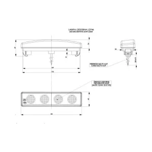 Lampa Obrysowa z Wtyczką (LED) Pomarańczowy 12 / 24V Uniwersalny