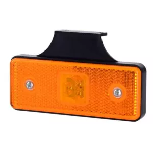 Luz de Gálibo Rectangular con Reflejo, con Colgador con Fijación Detrás de Luz (LED) Amarilla 12 / 24V Universal