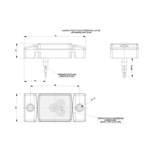 Marker Light (LED) White 12 / 24V Universal