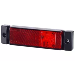 Marker Light With Reflective Device (LED) Red 12 / 24V Universal