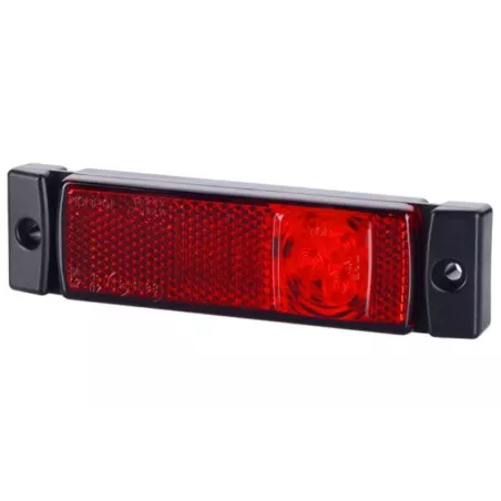 Marker Light With Reflective Device (LED) Red 12 / 24V Universal