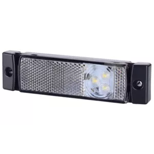 Marker Light With Reflective Device (LED) White 12 / 24V Universal