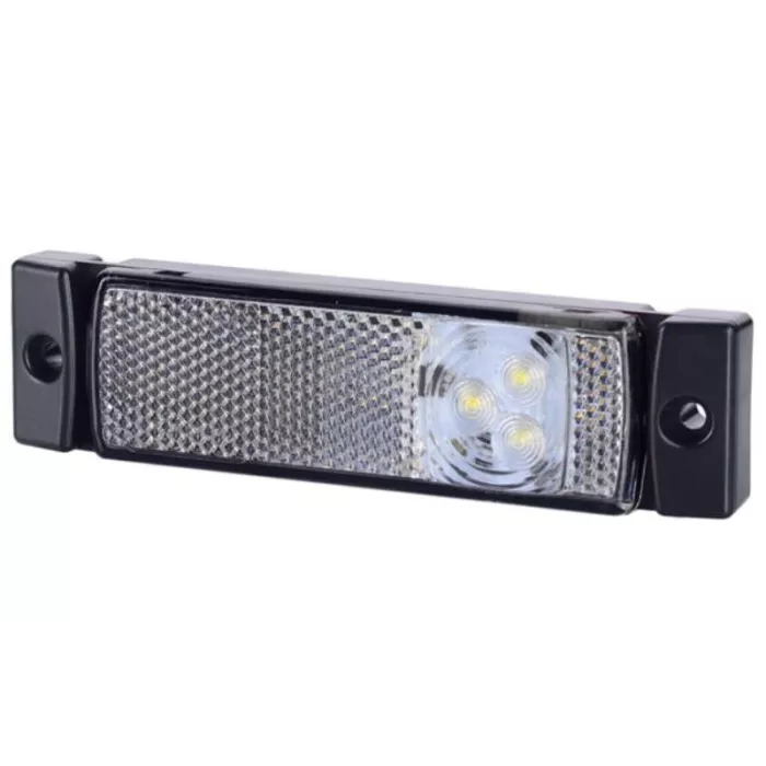 Feu de Gabarit Avec Catadioptre (LED) Blanc 12 / 24V Universel