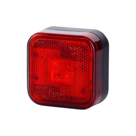 ГАБАРИТНЫЙ ФОНАРЬ С ОТРАЖАТЕЛЕМ (LED) КРАСНЫЙ 12 / 24V УНИВЕРСАЛЬНАЯ