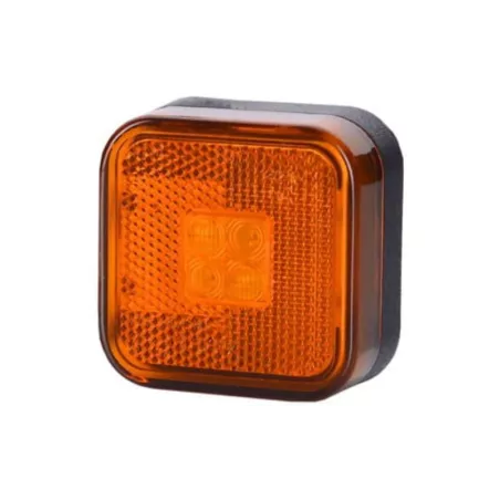 ГАБАРИТНЫЙ ФОНАРЬ С ОТРАЖАТЕЛЕМ (LED) ОРАНЖЕВЫЙ 12 / 24V УНИВЕРСАЛЬНАЯ