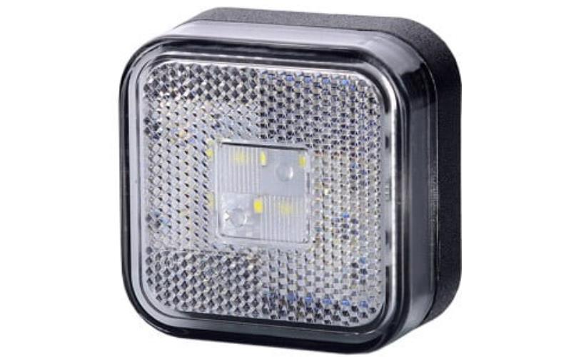 Luz de Gálibo con Reflejo (LED) Blanca 12 / 24V Universal