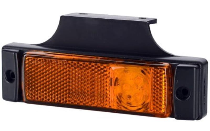 Seitenmarkierungsleuchte Mit Rückstrahler (LED) Orange 12 / 24V Universal
