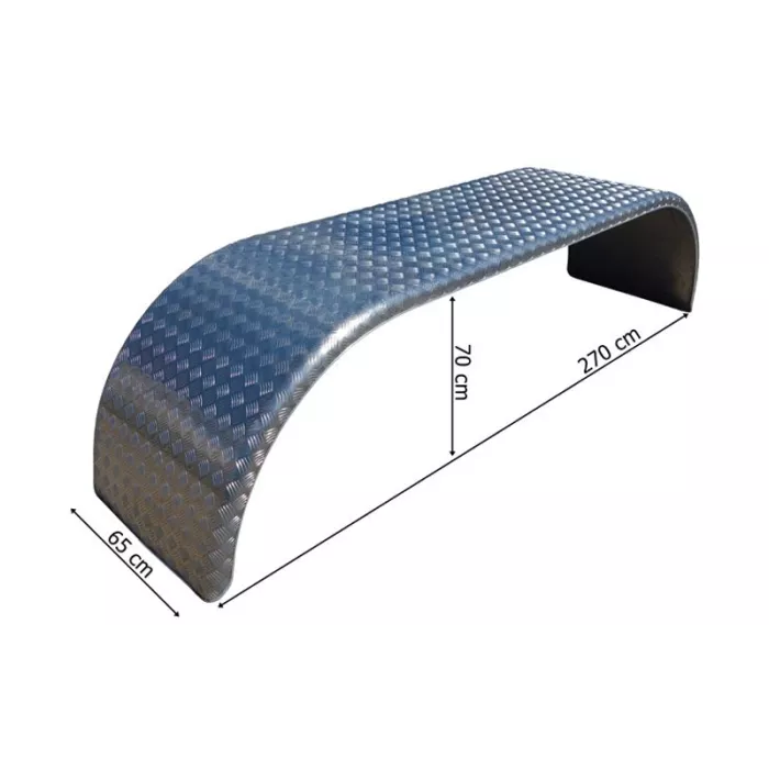 Błotnik Aluminiowy Dwie Osie