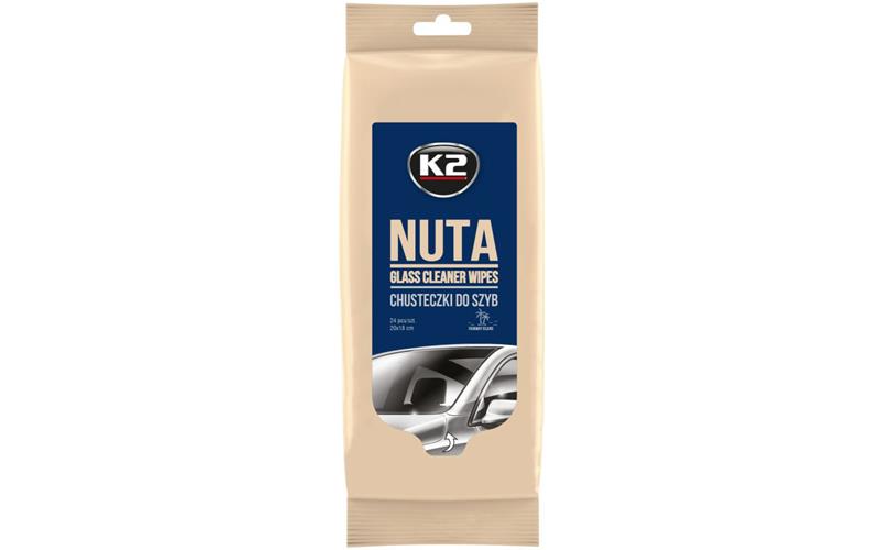 K2 Nuta Wipes Glass Cleaning Wipes (24 Pieces)
