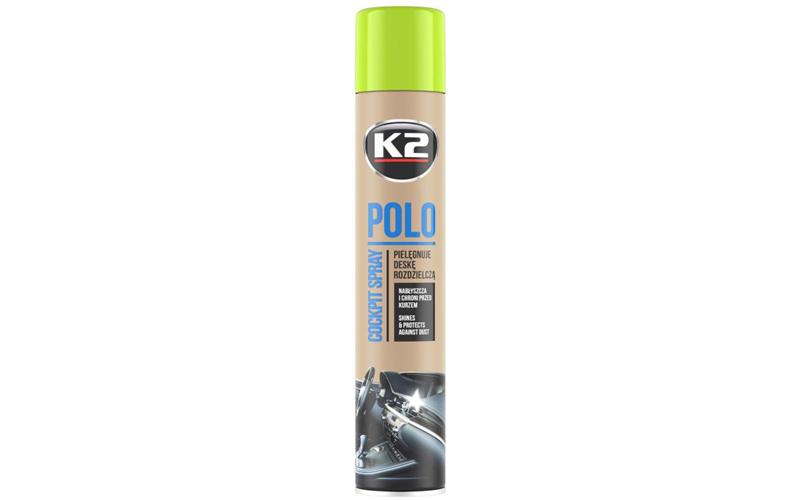 K2 Polo Cockpit Pomme Verte Spray D’entretien du Tableau de Bord 750ml