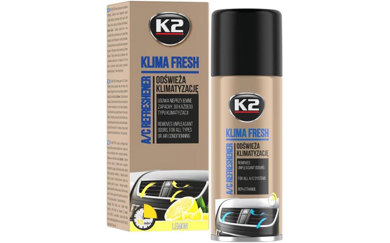 K2 Klima Fresh Lemon СРЕДСТВО ДЛЯ ОСВЕЖЕНИЯ КОНДИЦИОНЕРА 150МЛ