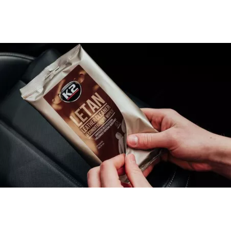 K2 Letan Wipes Lingettes Pour Sellerie En Cuir (24 Pièces)
