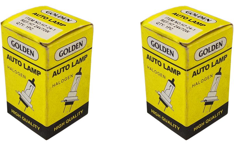 Bulb H7 24V 70W PX26D Golden (2 Pieces)