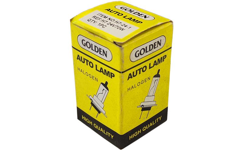 ЛАМПА H7 24V 70W PX26D Golden