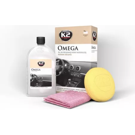 K2 Omega Gel para Cuidado del Tablero con Aplicador de Esponja y Microfibra
