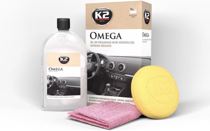K2 Omega Gel para Cuidado del Tablero con Aplicador de Esponja y Microfibra