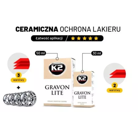 K2 Gravon Lite Protección Cerámica para Pintura 50ml
