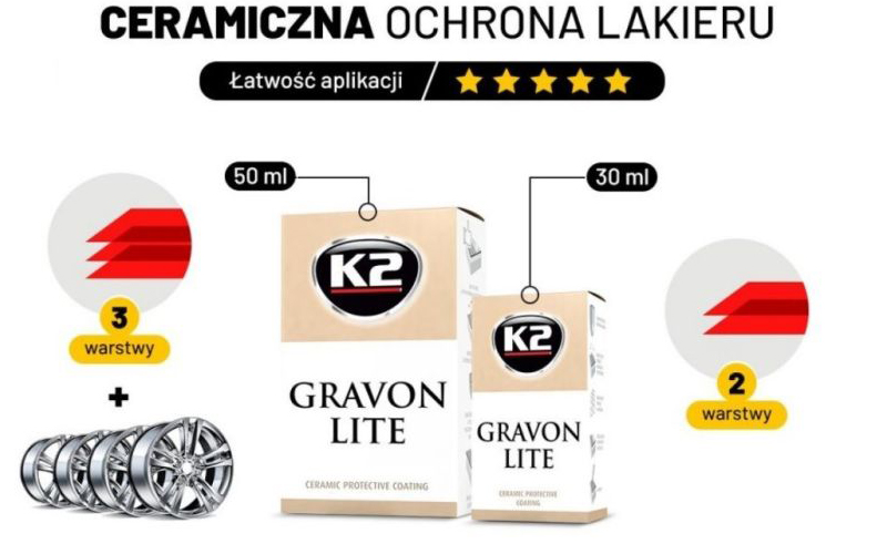 K2 Gravon Lite Ceramic Paint Protection 50ml