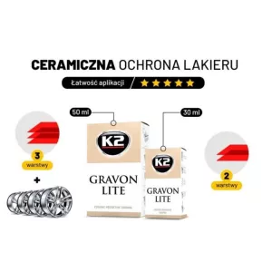 K2 Gravon Lite Ceramiczna Powłoka Zabezpieczająca Lakier 30ml