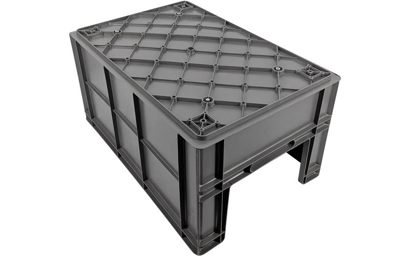 Skrzynia Magazynowa Plastikowa Euro 600x400x300 mm (Sztaplowana /  Piętrowana)
