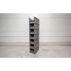 Skrzynia Magazynowa Plastikowa Euro 600x400x300 mm (Sztaplowana /  Piętrowana)