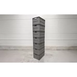 Skrzynia Magazynowa Plastikowa Euro 600x400x300 mm (Sztaplowana /  Piętrowana)
