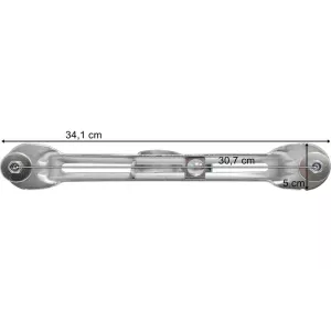 Soporte Ajustable Metálico para Guardabarros Ø42