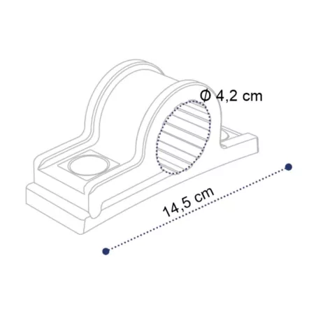 Plastic Fixed Mudguard Bracket Ø42