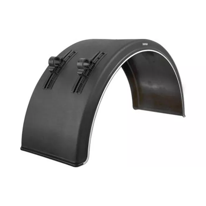 Guardabarros Trasero Plástico 430mm (con Soporte de Montaje)