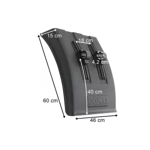 Trailer Mudguard Wielton Krone Front / Rear (With Mounting Bracket)