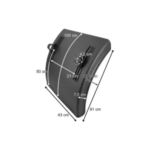 Guardabarros Trasero Plástico 430mm (con Soporte de Montaje)