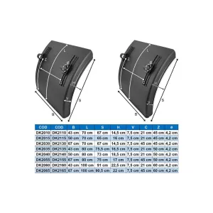 Hinterer Kunststoff Kotflügel 430mm (Mit Halterung)