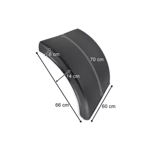 Rear Plastic Mudguard 600mm (Without Mounting Bracket)