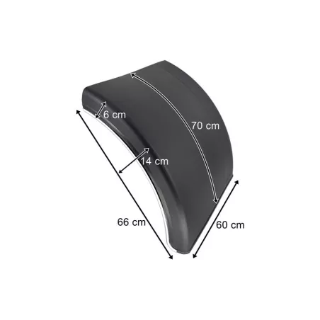 Garde-boue / Aile Arrière En Plastique 600mm (Sans Support de Fixation)