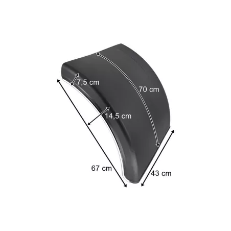 Rear Plastic Mudguard 430mm (Without Mounting Bracket)