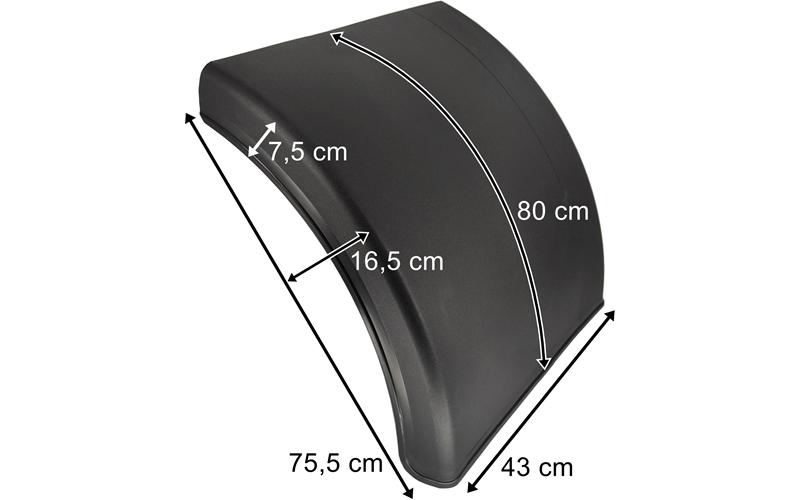 Guardabarros Trasero de Plástico 430mm