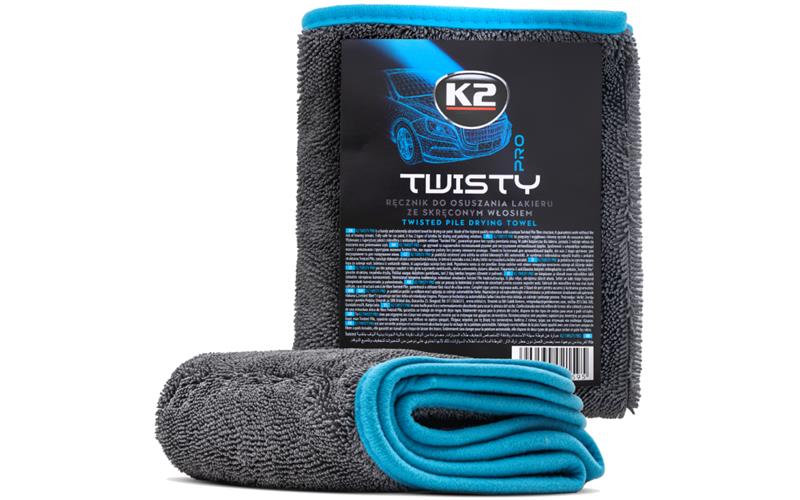 K2 Twisty Pro Ręcznik Do Osuszania Lakieru Ze Skręconym Włosiem 40x60cm