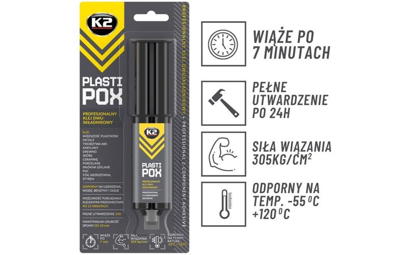 K2 Plastipox Adhesivo Profesional para Plásticos 25g