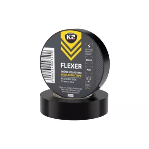 K2 Flexer Cinta Aislante de Pvc 15mmx10m (Negra)
