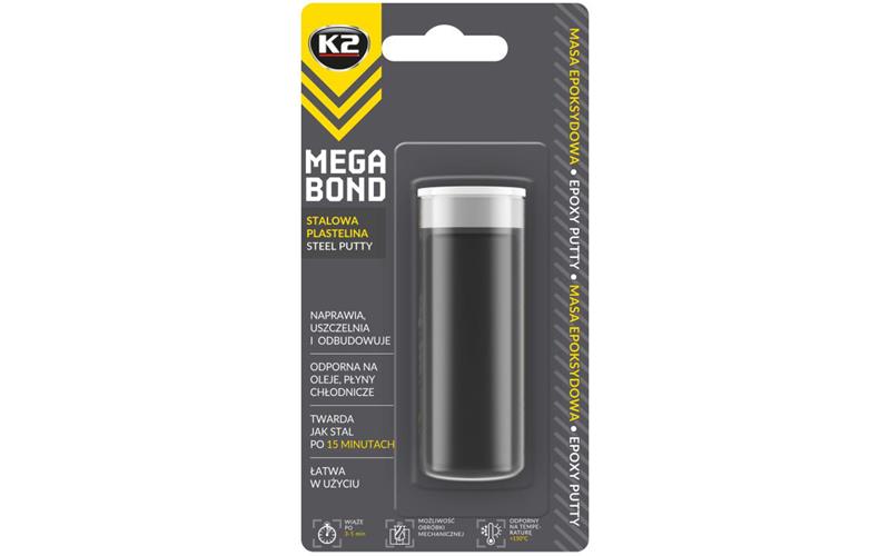 K2 Mega Bond Steel Epoxy Putty 40g