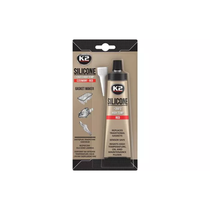 K2 Kit Silicona de Alta Temperatura 85g (Rojo)